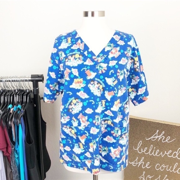 Recycle Save the Planet nurse scrub top - Picture 1 of 6